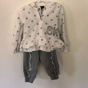 Calvin Klein Jeans Hoodie and Sweatpant set.